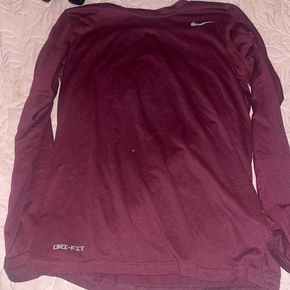 maroon, Nike, Long sleeve shirt, Small men's